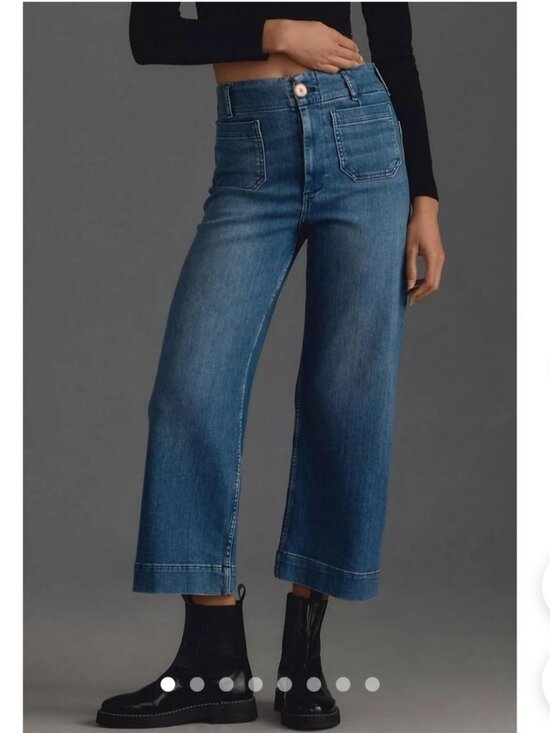 Pilcro Denim - Anthropologie Pilcro Colette Cropped Womens Jeans